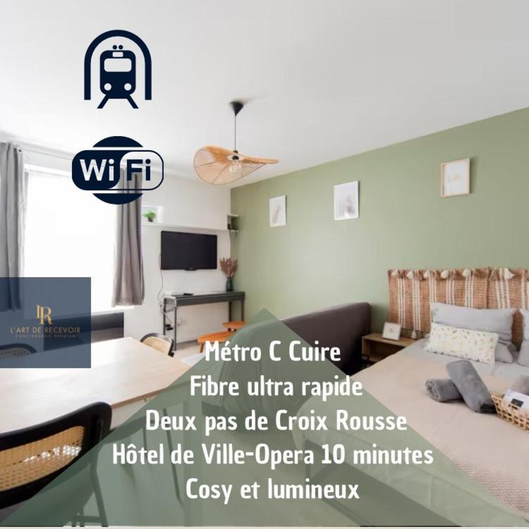 Art De Recevoir - L'Ecrin De Margnolles - Croix Rousse - Metro C-Cuire Caluire-et-Cuire Exteriör bild